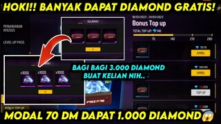 KLAIM DIAMOND GRATIS‼️PENJELASAN BONUS TOP UP MYSTERY BOX DAPAT RIBUAN DIAMOND GRATIS - GARENA FF