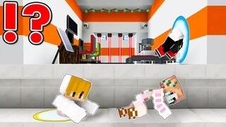 Jailbreak with Portal Guns in Minecraft! (Tagalog)