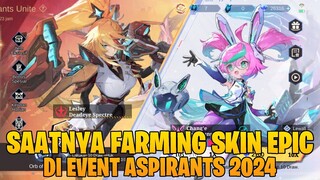 YUK FARMING SKIN EPIC DI EVENT ASPIRANT 2024 - BISA DAPAT LEBIH DARI 1 SKIN EPIC GUYS! MOBILE LEGEND