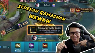 BAGI STREAMER MOBILE LEGEND 'GIFT' SECARA MENGEJUT ! #PERCUMA