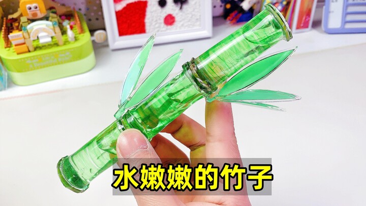ใช้กาวนาโนทำต้นไผ่ สีเขียวสดชื่น สนุกมาก