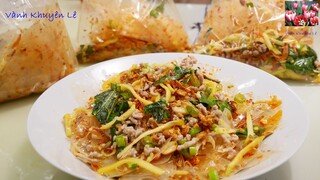 BÁNH TRÁNG TRỘN THỊT BẰM - Cách làm nhanh gọn lẹ Bánh Tráng trộn Món ăn Vặt khó quên by Vanh Khuyen