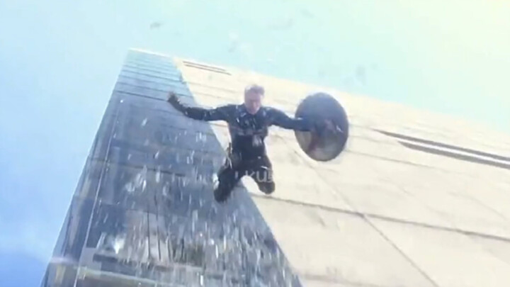 Marvel beragam gaya turun tangga, yang paling aku suka sih lompatan Captain America!