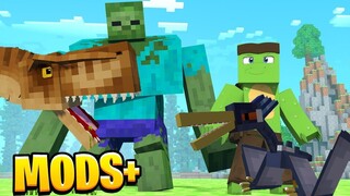 (Day 2) MODS+ Minecraft DINOSAURS!