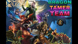 MLBB|Dragon Tamer Skin Team in MobileLegend BangBang|SABER LEGEND