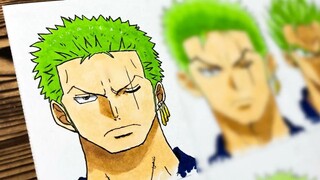 Bagaimana cara menggambar Roronoa Zoro menggunakan 9 gaya anime yang berbeda?