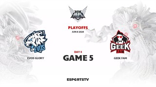 Geek Fam vs EVOS Glory GAME 5 MPL ID S13 PLAYOFFS | EVOS VS GEEK ESPORTSTV