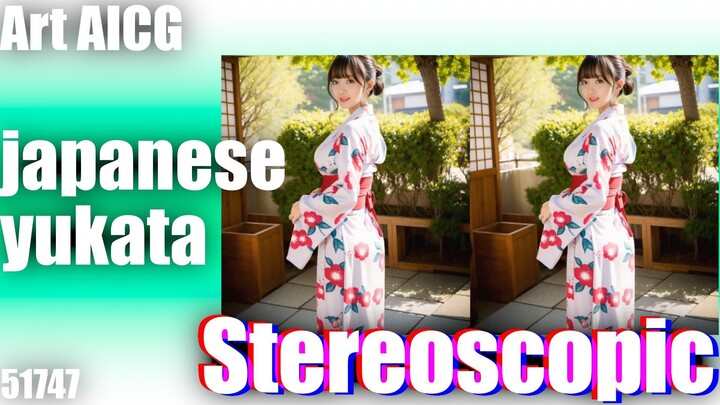 japanese_yukata_51747 #AI #stereoscopic #stereovision #AIart #Art #AIGirls #AILady #浴衣 #yukata