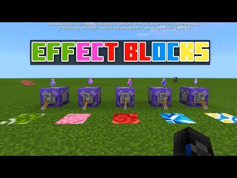 How to put an Effects in the Blocks in Minecraft using Command Blocks