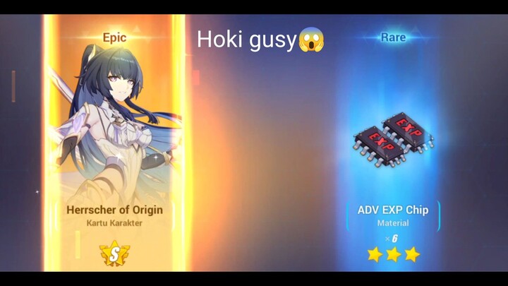 Wow hoki lagi, makasih yang suruh gacha Raiden Mei Herrscher of origin,tipe=Imaginary 👍