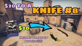 GETTING RICH WITH TRADE UPS #8 | $20 TO A KNIFE CSGO Trade-ups 2020