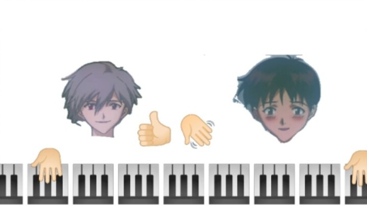 Anime|Neon Genesis Evangelion|Play the Piano Simultaneously