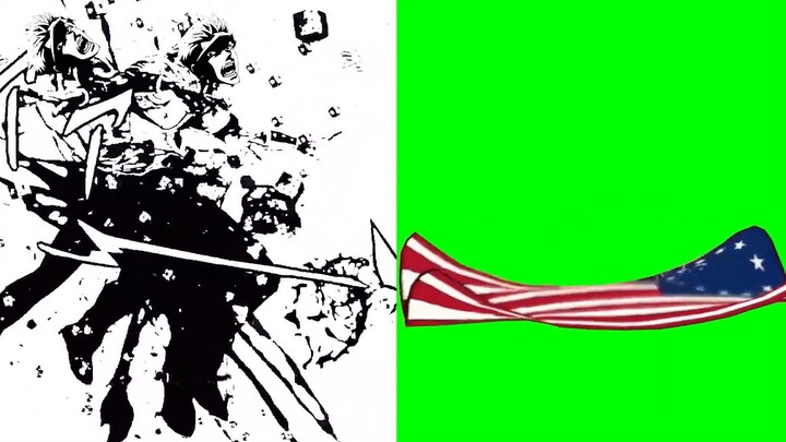 [D4C Special Effects] Annihilation of Johnny and Olga, falling stars and stripes material + usage ex