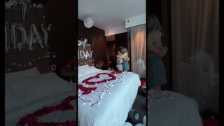 Romantic hotel date surprise - panoorin sa vlog ni carlyn ❤️ #shorts