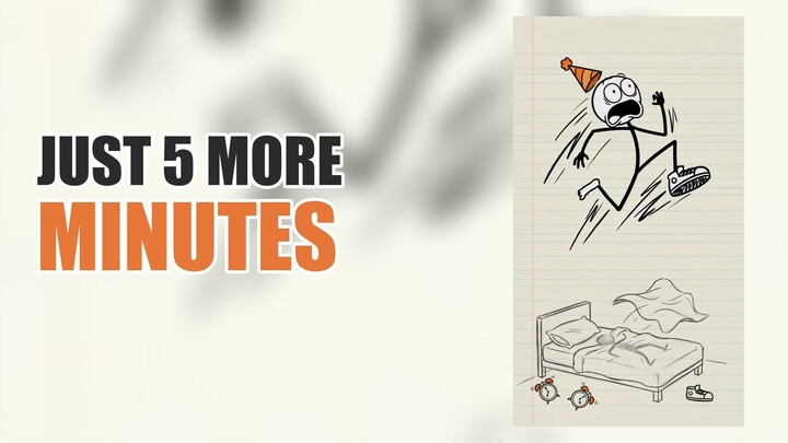 Just 5 More Minutes 😴 The Snooze Button Always Wins | Stickman Animation