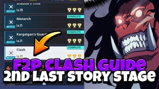 F2P DESTROYING 2ND LAST STORY STAGE "CLASH" W/ 3 TROPHIES ! [Solo Leveling: Arise]