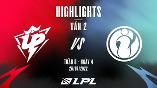 UP vs IG | Highlights - Game 2 | Tuần 8 Ngày 4 | LPL Mùa Hè 2022