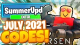 *JULY 2021* ALL NEW *SUMMER* UPDATE OP CODES IN ARSENAL! Roblox Arsenal
