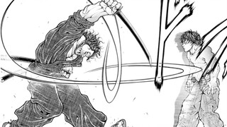Miyamoto is about to go to war with Baki. Miyamoto and Pico, two people who have been oppressed by T