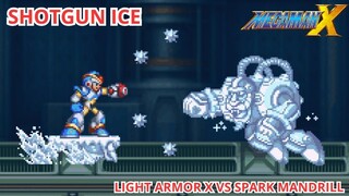 X VS SPARK MANDRILL | MEGA MAN X PS1 STYLE GAMEPLAY | DESBLAZEHEATNIX