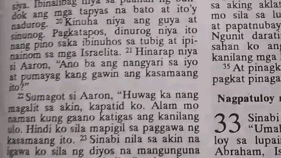 Pang Araw Araw na Talata.     Exodus 32:22-24