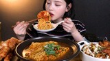 SUB) Ramyeon chicken mayo mukbang ASMR