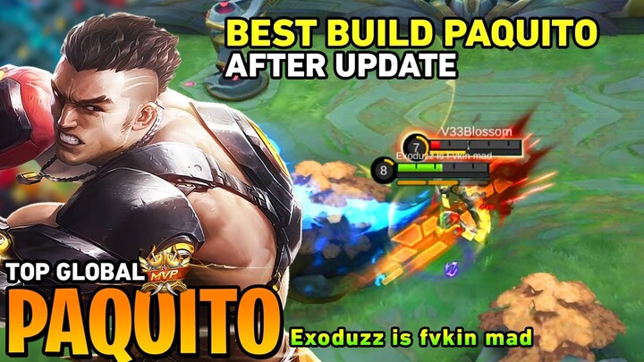 PAQUITO BEST BUILD IN 2022 | TOP GLOBAL PAQUITO Exoduzz - MOBILE LEGENDS