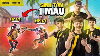 Thử Thách Sinh Tồn 1 Máu Săn Booyah !!! | HEAVY Free Fire