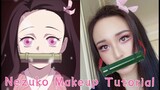 Nezuko Cosplay Makeup Tutorial | Demon Slayer Kimetsu no Yaiba
