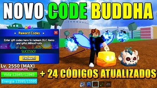 NOVO CÓDIGO DA FRUTA BUDDHA NO BLOX FRUITS + 24 CÓDIGOS DE EXP BELI E RESET - blox fruit codes...