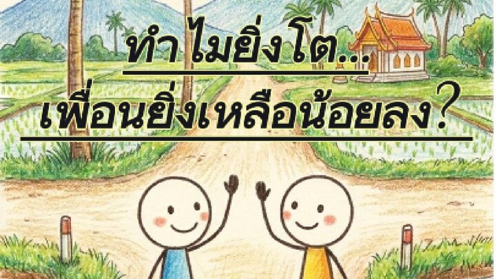 ทำไมยิ่งโต... เพื่อนยิ่งเหลือน้อยลง? ☕