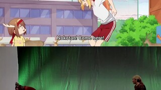 What kind of joke is the dance in the ninth episode of Deer Milk a parody of?