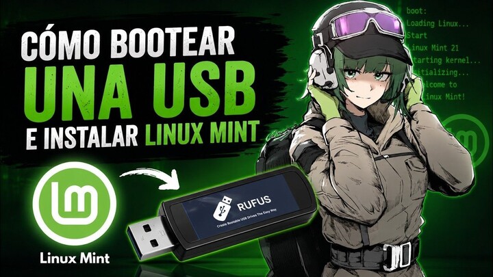 Instalar linux Mint con una USB