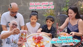 Color Man và 2 con gái cưng làm cocktail đá bào tuổi thơ và cái kết... !!!  | Color Man Food