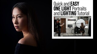 Quick and Easy ONE LIGHT Portrait Tutorial and How to Set Up a SIMPLE Home Based Photography Studio