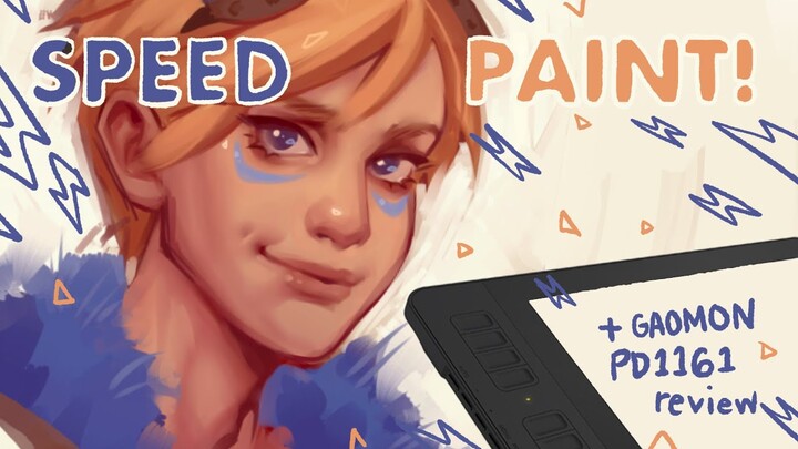 FISHY BISHIE'S EZREAL SPEEDPAINT || GAOMON PD1161 REVIEW