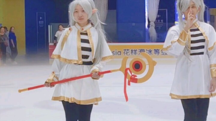 ชาวฟลอเรียนสองคนมาที่ลานสเก็ตน้ำแข็ง! ฟู่เหลียนจริงหรือปลอม? ฟูลิเลียนสอนฟูลิเลียนเล่นสเก็ต?