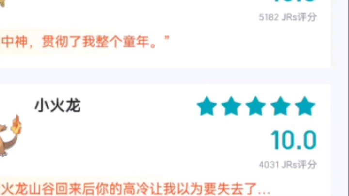 Pokémon Hupu Rating