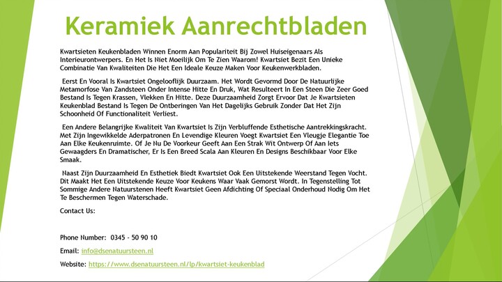 Keramiek Aanrechtbladen