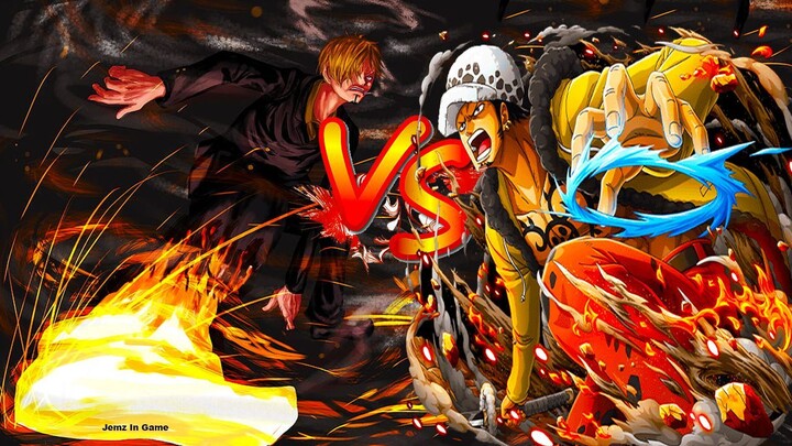 Vinsmoke Sanji VS Trafalgar Law Full Fight HD | One Piece | JemzInGame