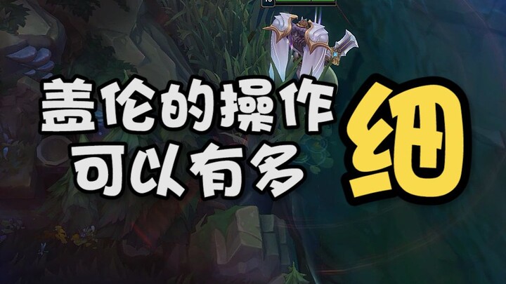 How precise can Garen's gameplay be?