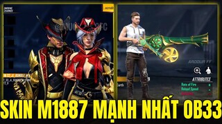OB33 Skin M1887 Mạnh Nhất - Vị Vua Của M1887 Xuất Hiện Skin M1887 Cực Mạnh Và Gói Đồ Mới |Free Fire