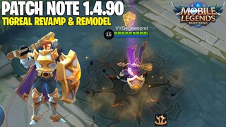 TIGREAL REVAMP, ALPHA BUFF, CYCLOPS BUFF, ALUCARD BUFF - PATCH NOTE 1.4.90 MOBILE LEGENDS