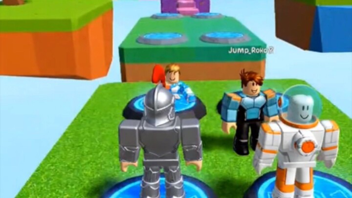 Roblox Obby Jump Challenge: Knight & Astronaut Launch!