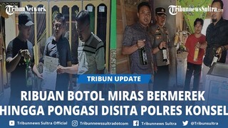 Ribuan Botol Minuman Keras Disita Polres Konawe Selatan Sulawesi Tenggara saat Operasi Pekat Anoa