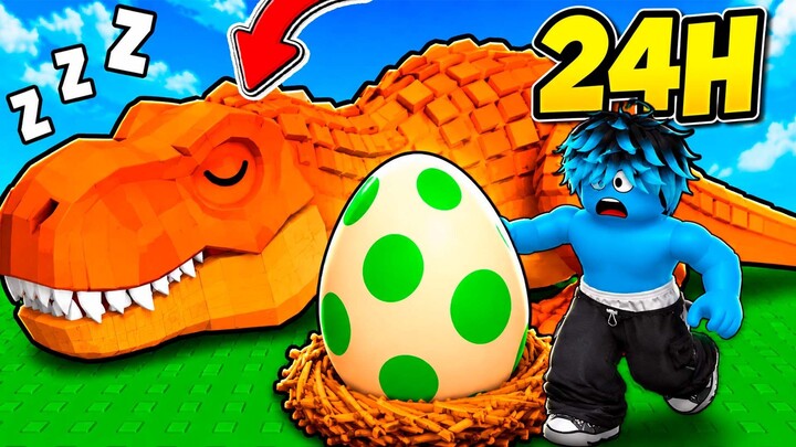 I Spent 24 Hours Trying to Become the Strongest in Steal an Egg 🥚😱