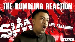 THE BEST MUSIC OPENING ANIME EVERRR!!! MERINDING ASLI! | SiM THE RUMBLING REACTION INDONESIA