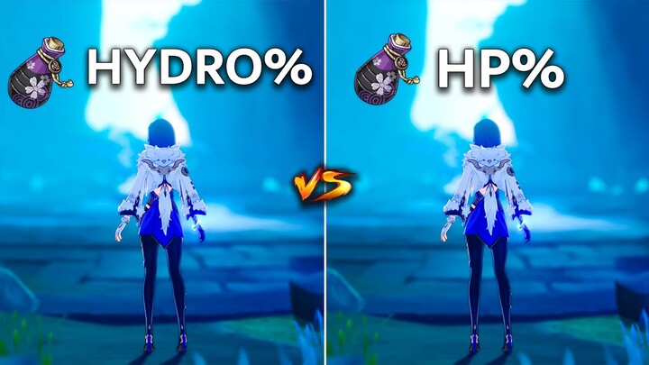 Yelan Hydro% vs HP% Goblet!! Best F2P Build for Yelan?? [ Genshin Impact ]