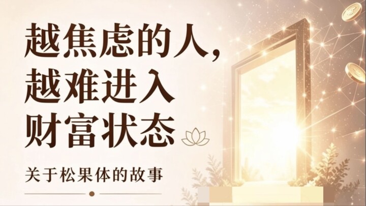 越焦虑的人，越难进入财富状态#松果体 #松果体呼吸课