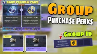 Group Purchase Perks Royal Pass M9 | Pubg Mobile New Event Group Purchase Perks | Group ID